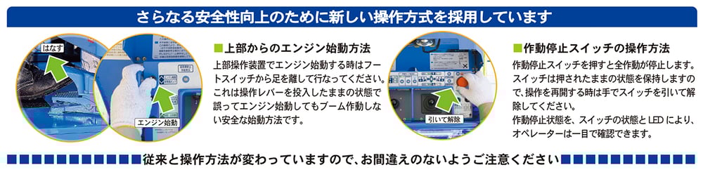 新しい操作方式を採用